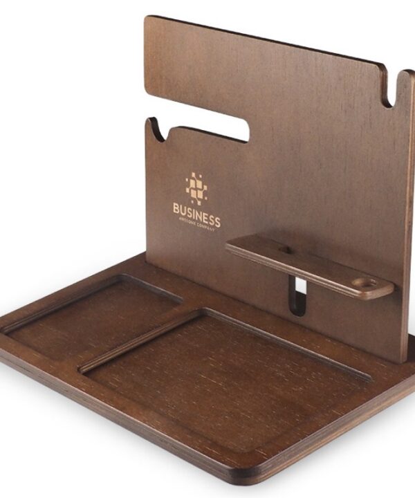 Leseni organizator - stojalo za osebne predmete, telefon, ključe