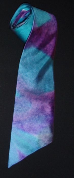 ženska svilena kravata iz prave ročno slikane svile